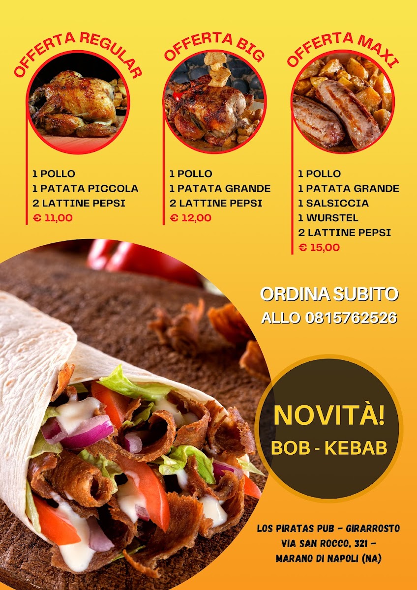 Los Piratas pub Photo Menu 2