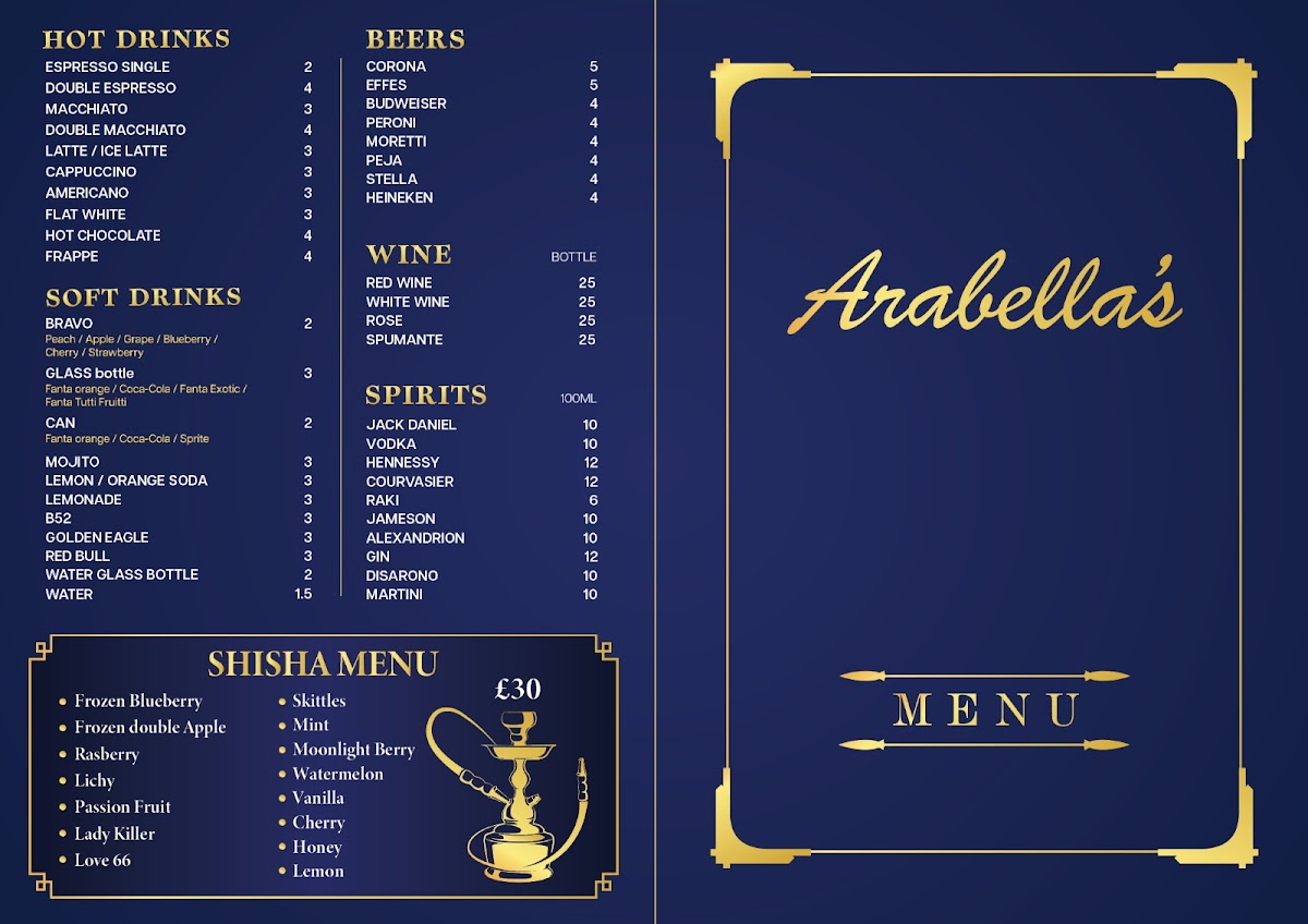 Arabella Restaurant & Lounge Photo Menu 2