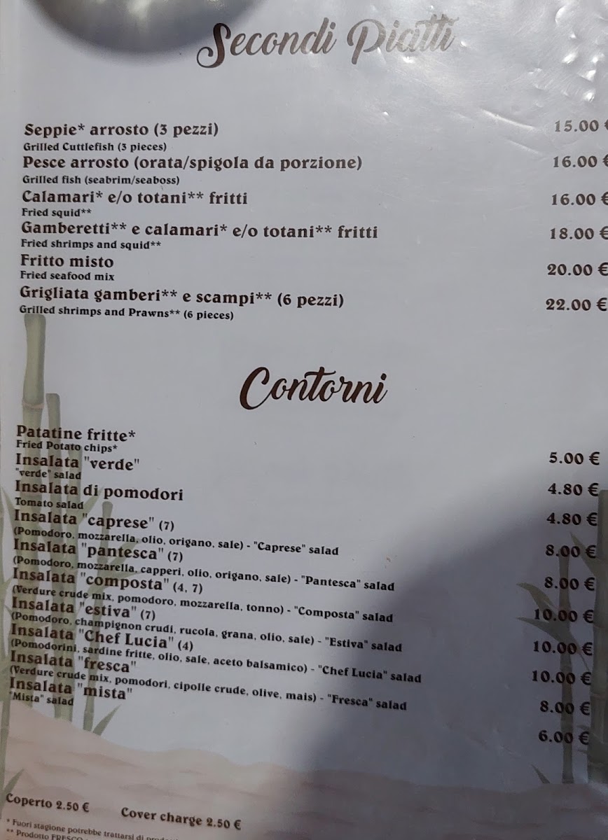 La Capannina Photo Menu 3
