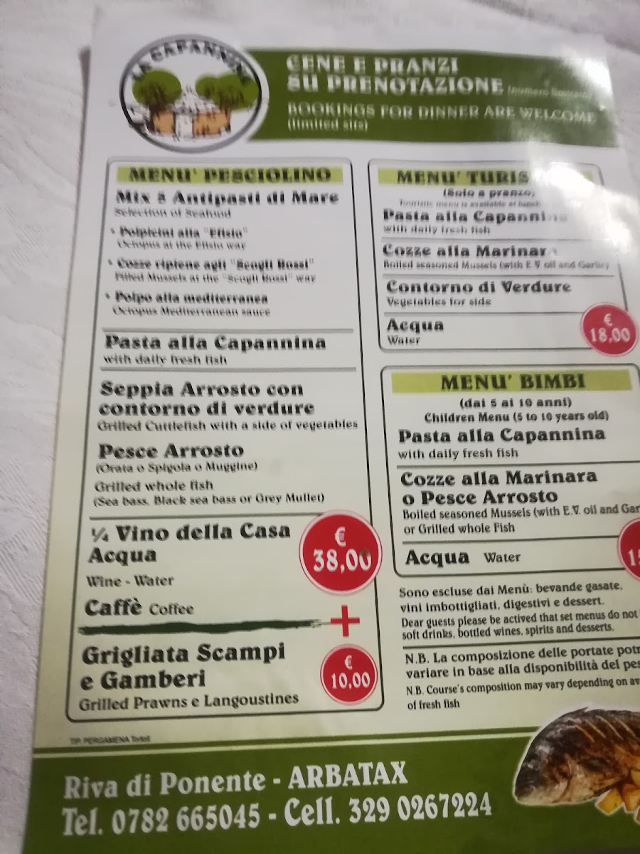 La Capannina Photo Menu 7