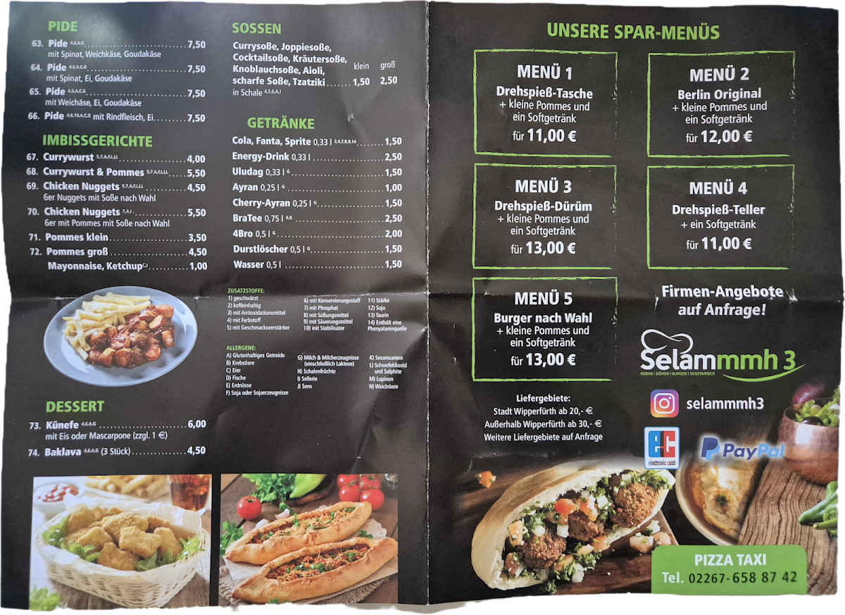 Selammmh 3 Wipperfürth Photo Menu 3