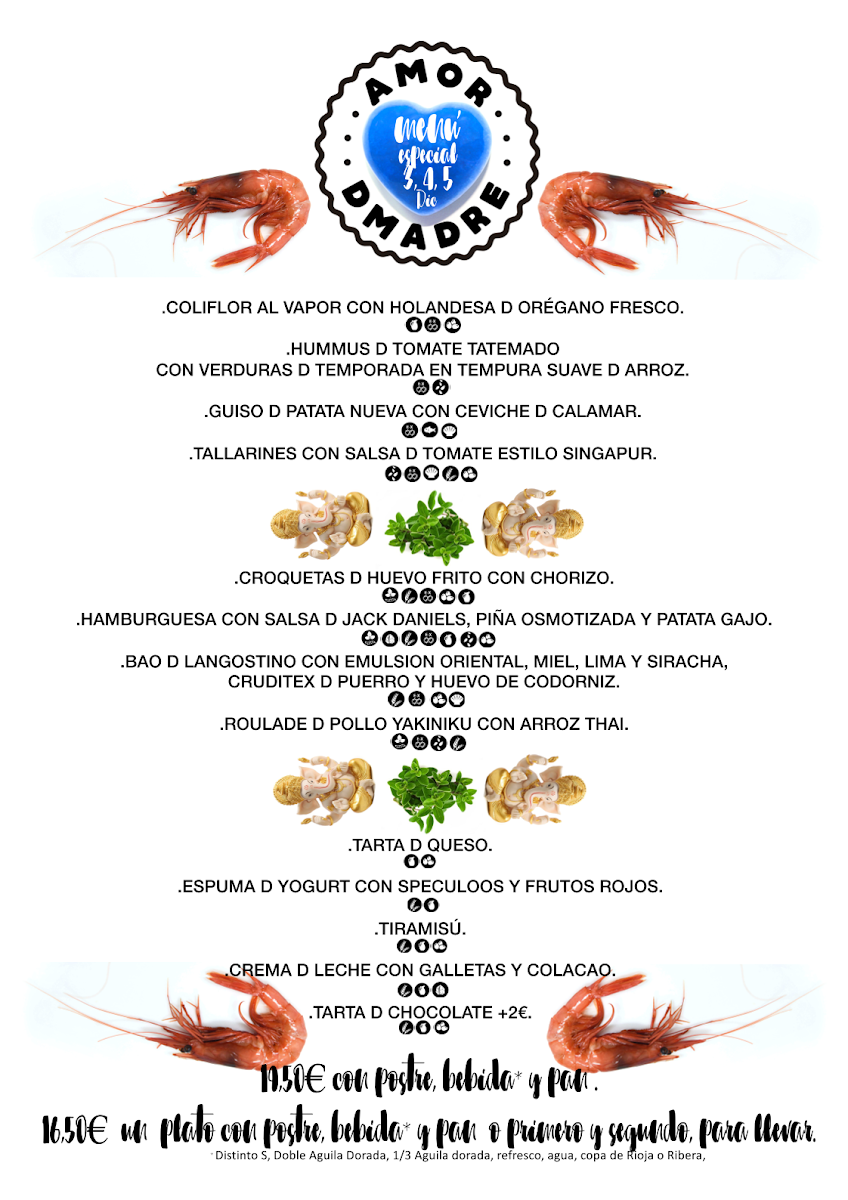 Restaurante Amordmadre Photo Menu 1