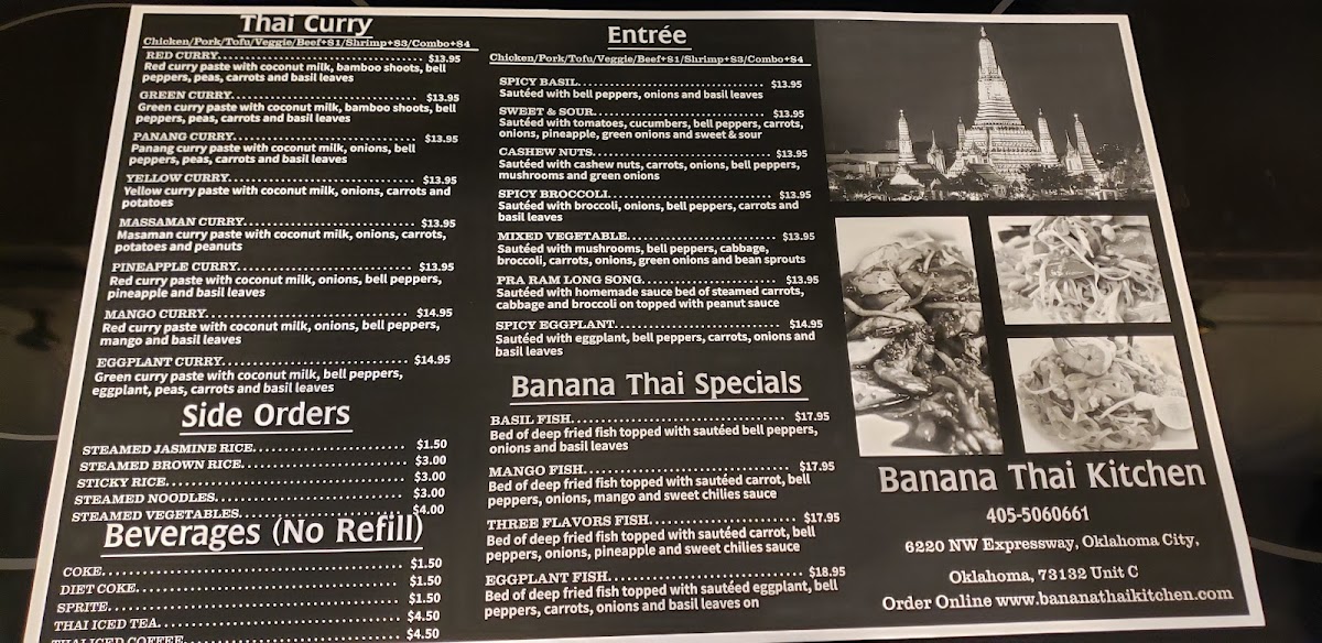 Banana Thai Kitchen Photo Menu 3