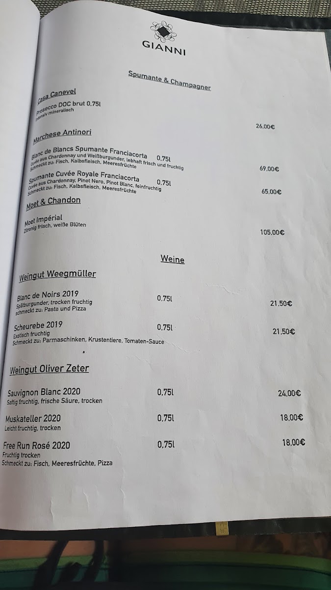 Gianni Ristorante-Pizzeria Photo Menu 5