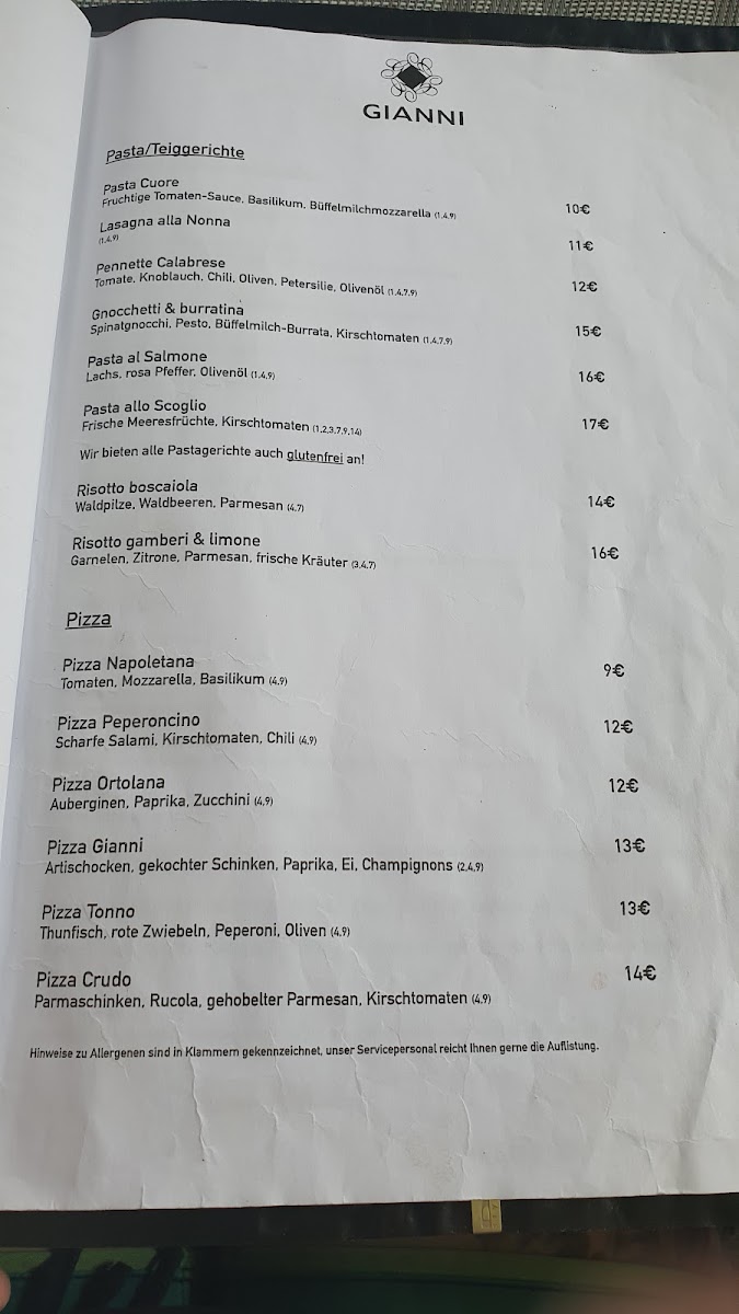 Gianni Ristorante-Pizzeria Photo Menu 8