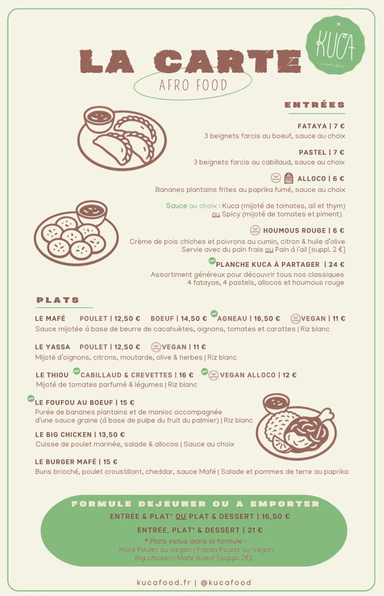 Restaurant K U C A - Sun Food & Break Photo Menu 1