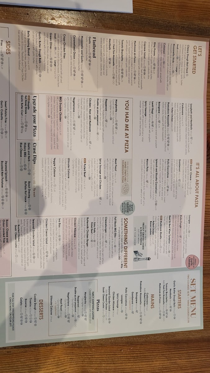 Bella Italia - Cambridge Leisure Park Photo Menu 10