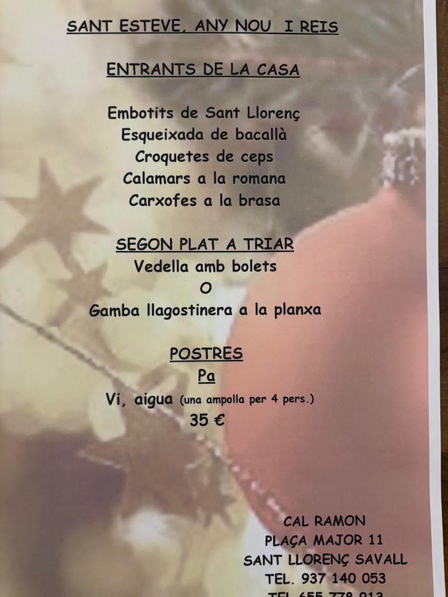 Restaurant Cal Ramon Photo Menu 10