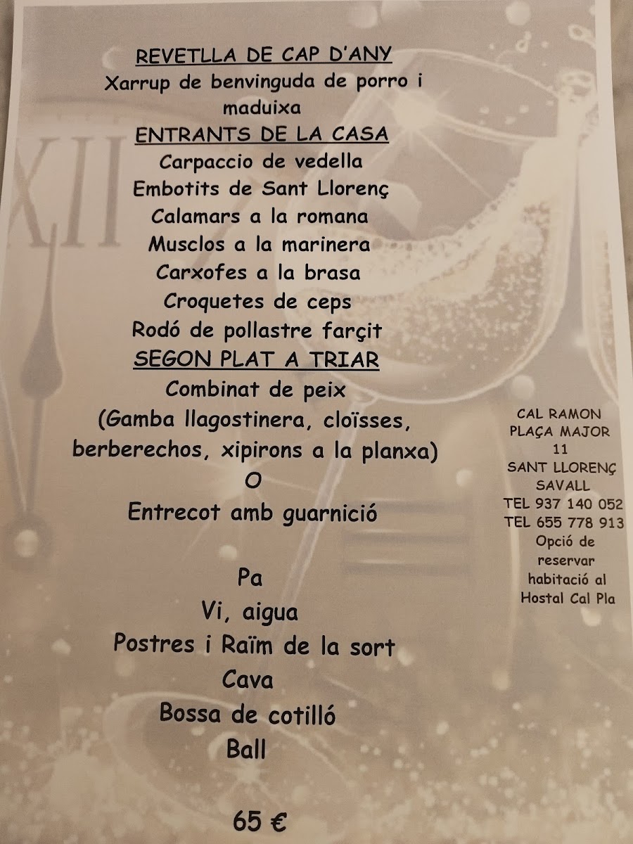 Restaurant Cal Ramon Photo Menu 3