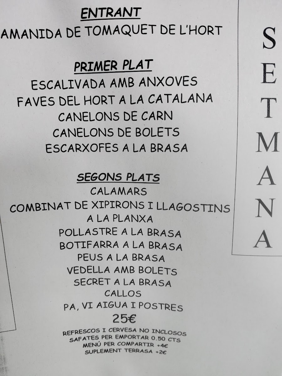 Restaurant Cal Ramon Photo Menu 4