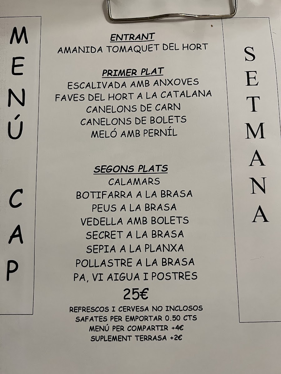 Restaurant Cal Ramon Photo Menu 8