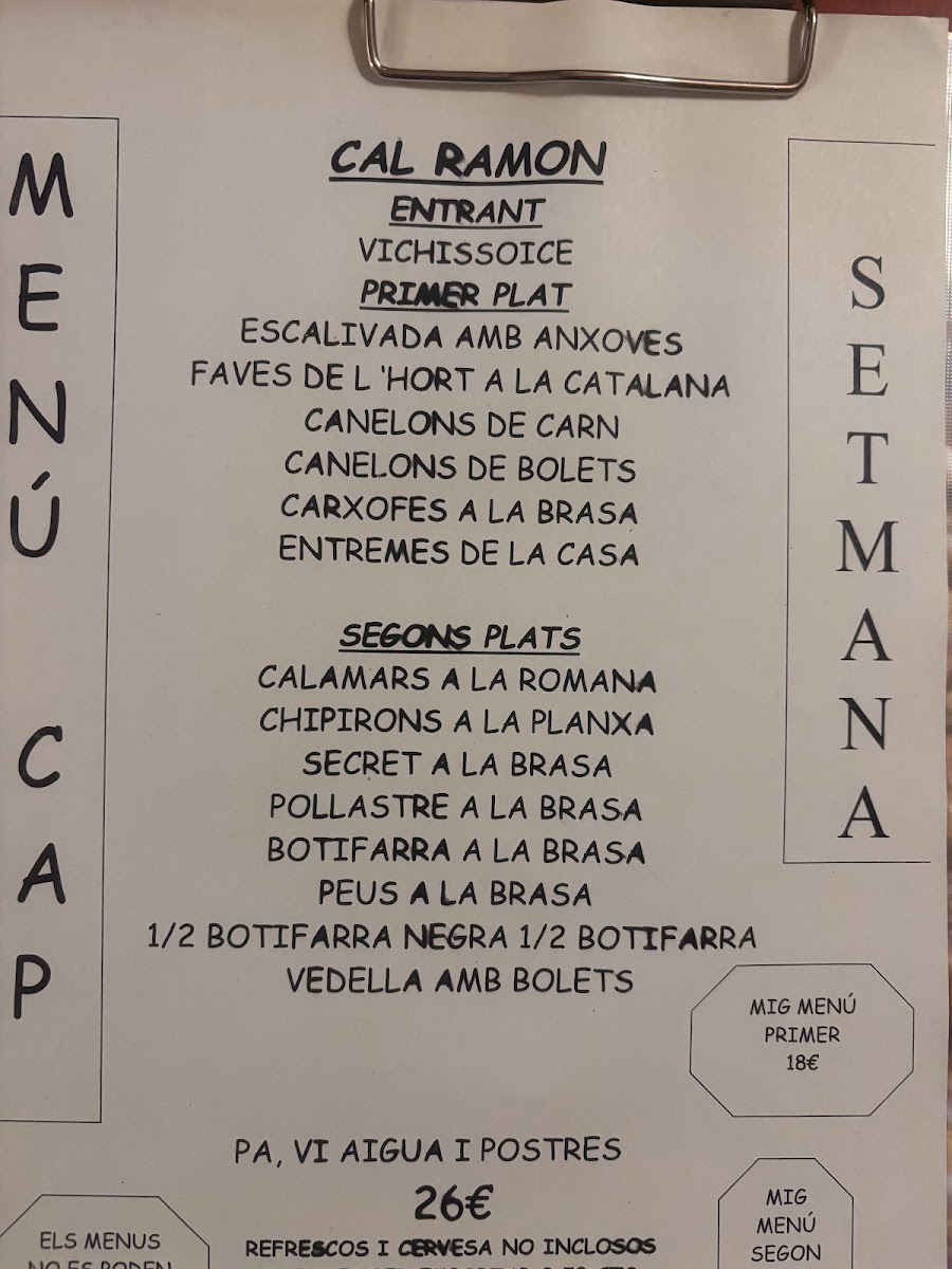 Restaurant Cal Ramon Photo Menu 9