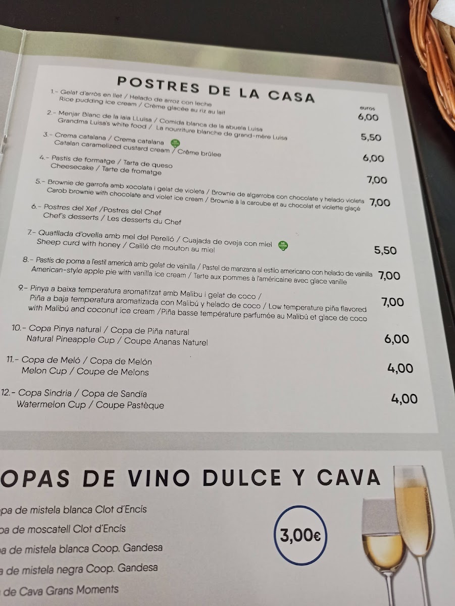 Restaurant La Mar del Delta Photo Menu 9