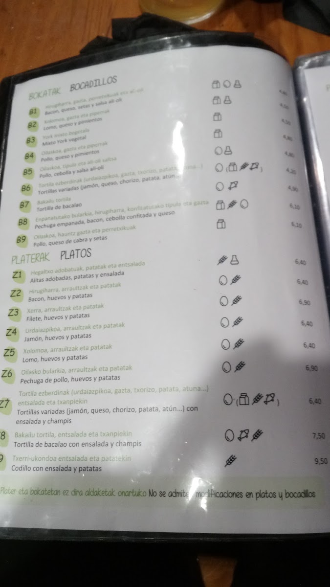 restaurante zamalbide Photo Menu 6