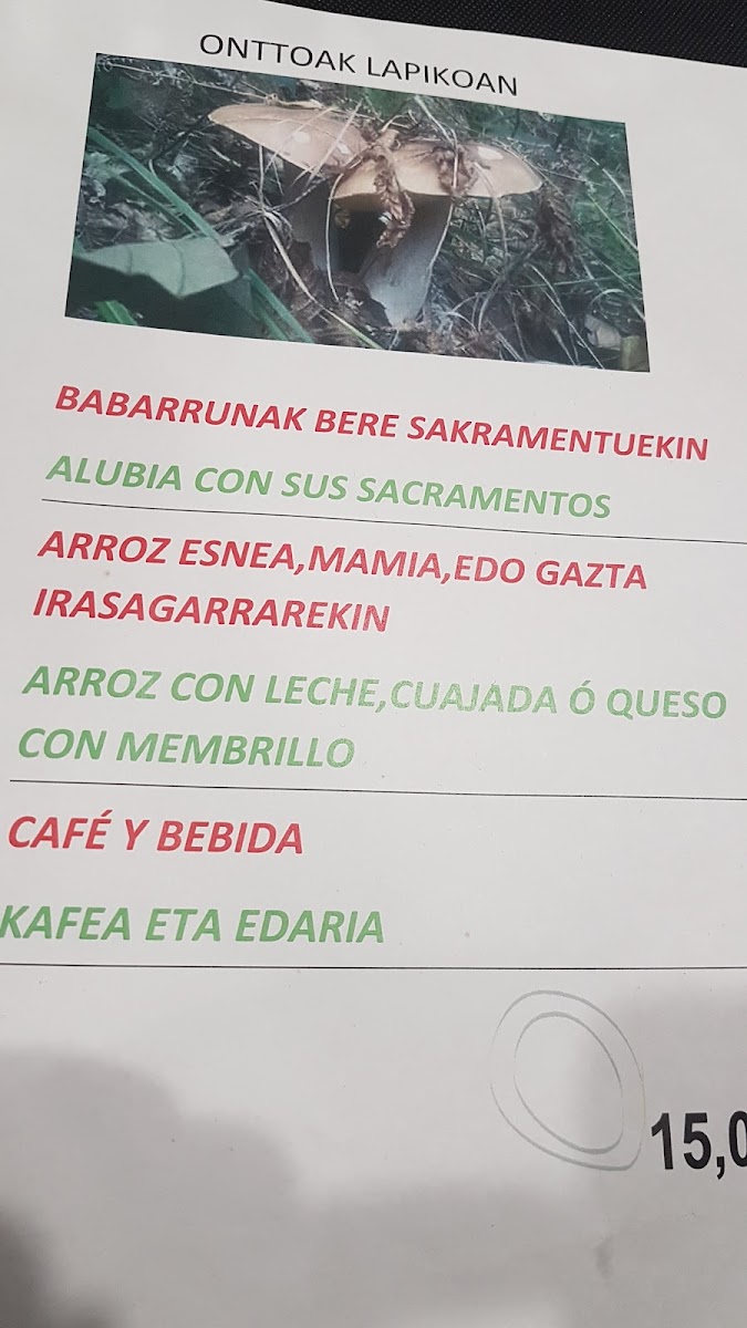 restaurante zamalbide Photo Menu 8