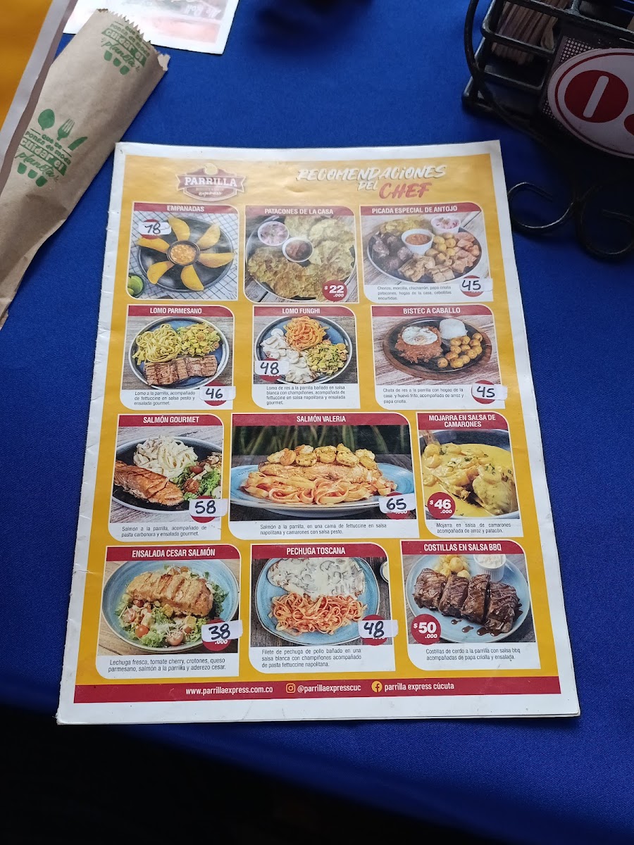Parrilla Express Photo Menu 2