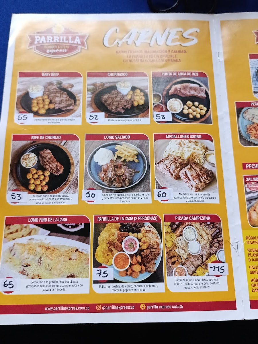 Parrilla Express Photo Menu 3