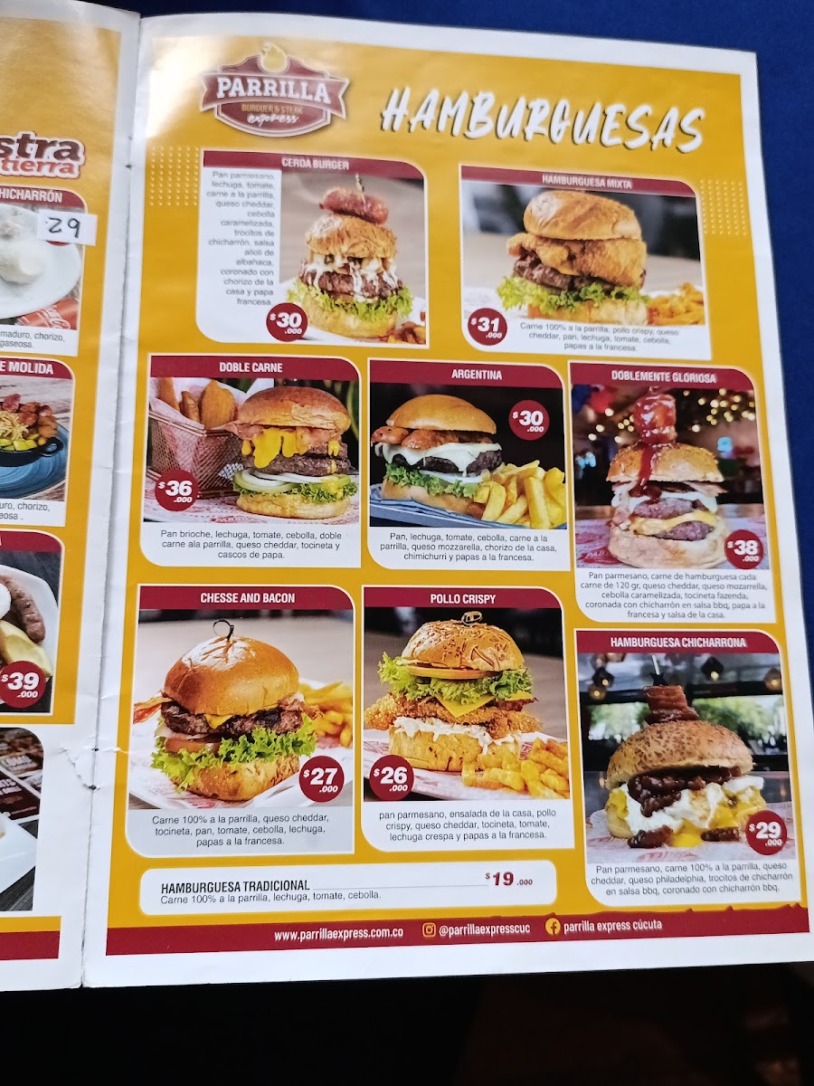 Parrilla Express Photo Menu 5