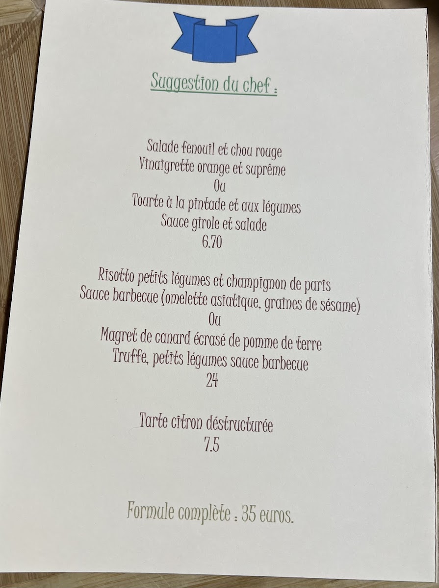 L'Ami Schutz Photo Menu 2