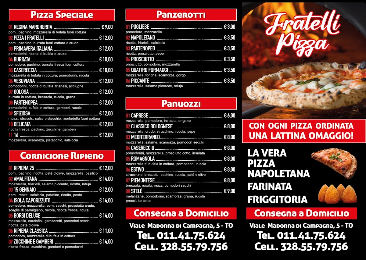 Fratelli pizza friggitoria Photo Menu 2