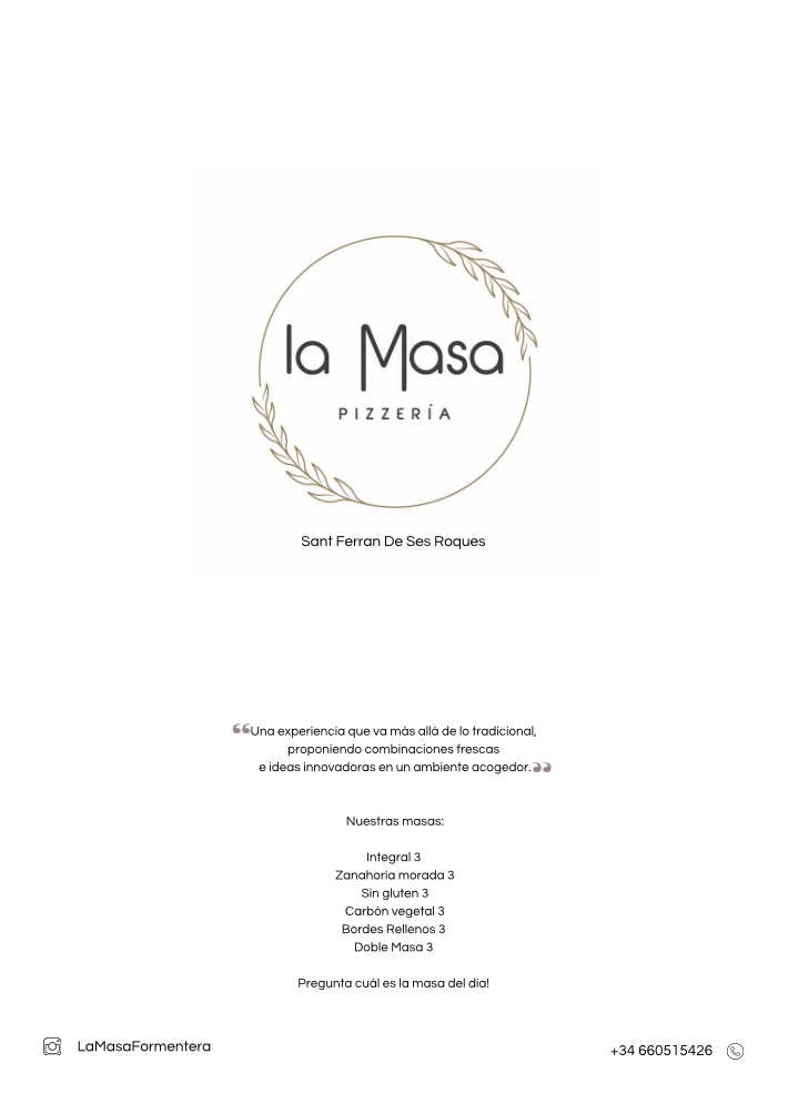 la Masa Pizzeria | San Farra Photo Menu 6