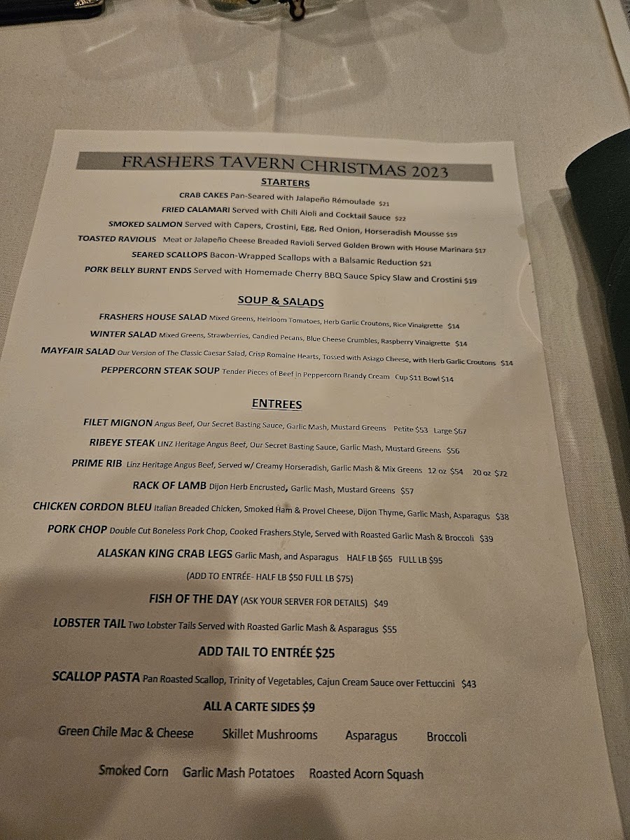 Frashers Tavern Photo Menu 5