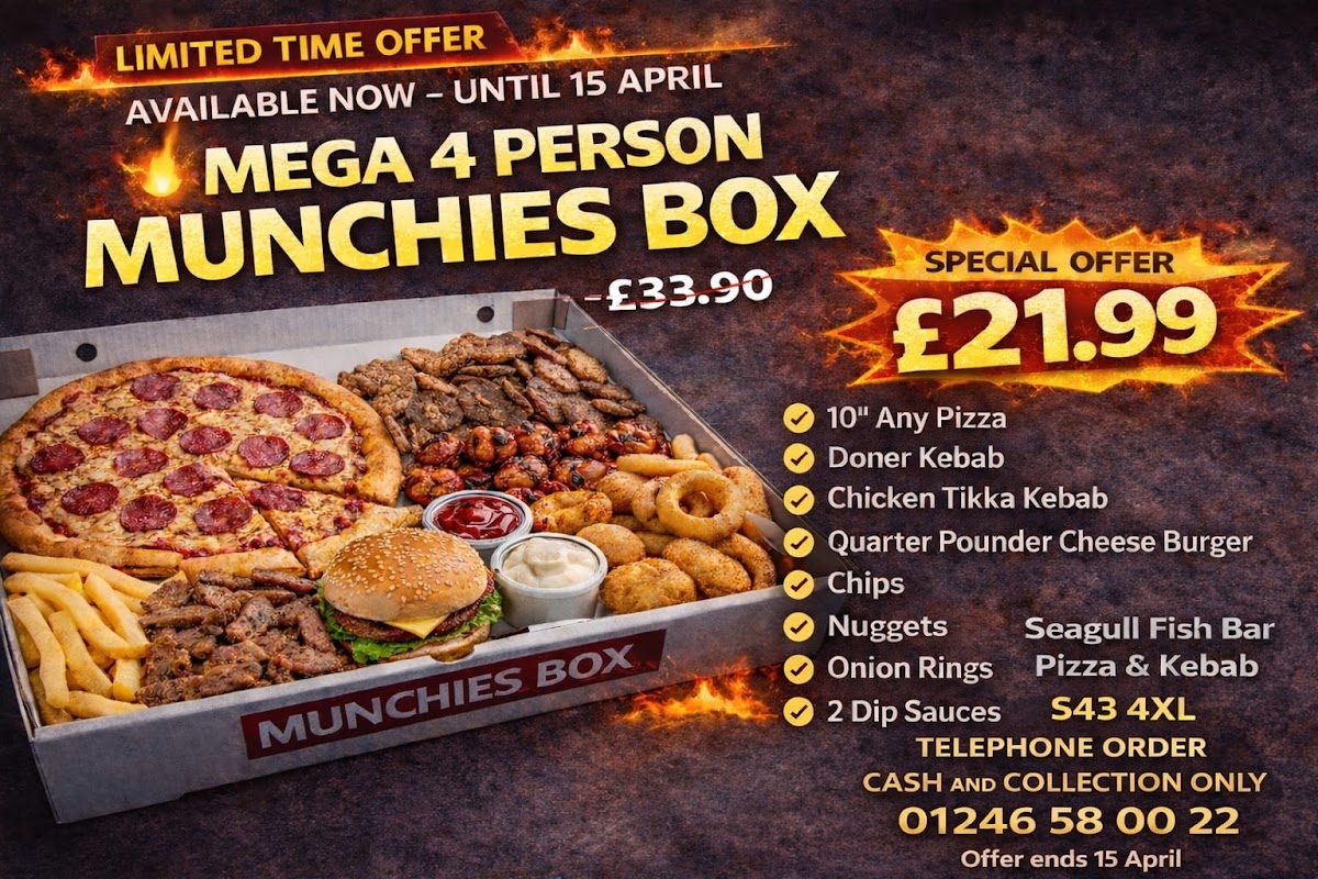 Seagull Fish Bar Pizza & Kebab Photo Menu 3