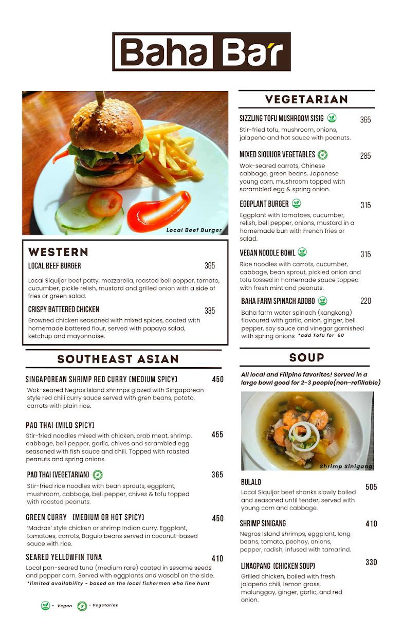 Baha Ba’r Photo Menu 2