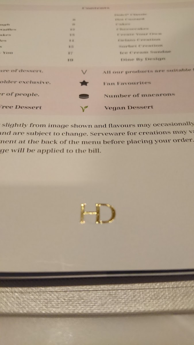 Haute Dolci Trafford Photo Menu 9