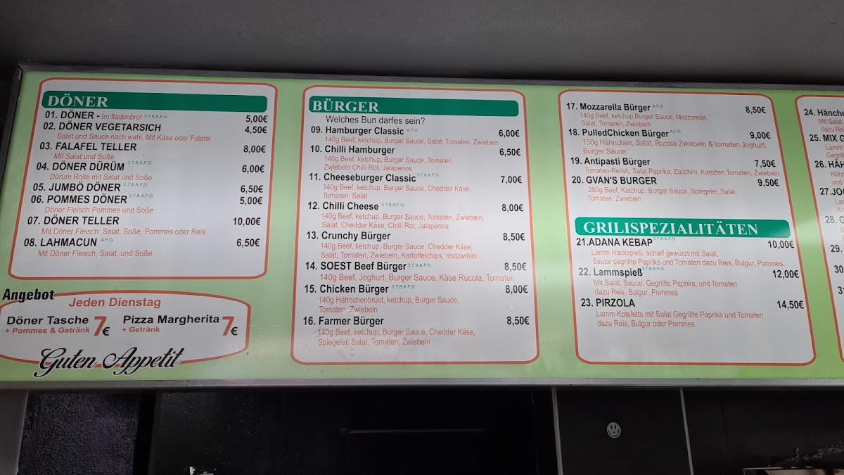 Gvan‘s Grill & Burger Photo Menu 4