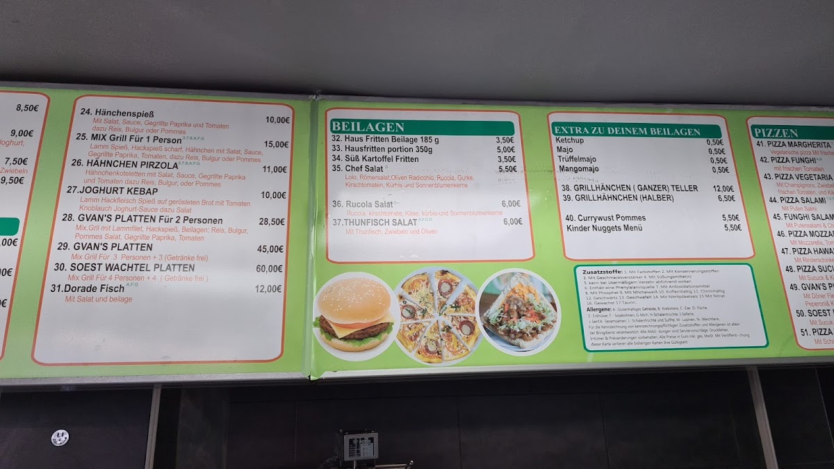 Gvan‘s Grill & Burger Photo Menu 5