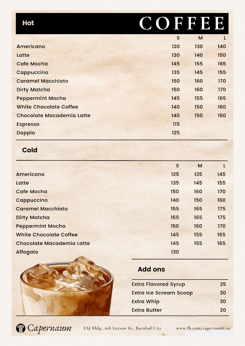 Capernaum Co-working Cafe Photo Menu 2