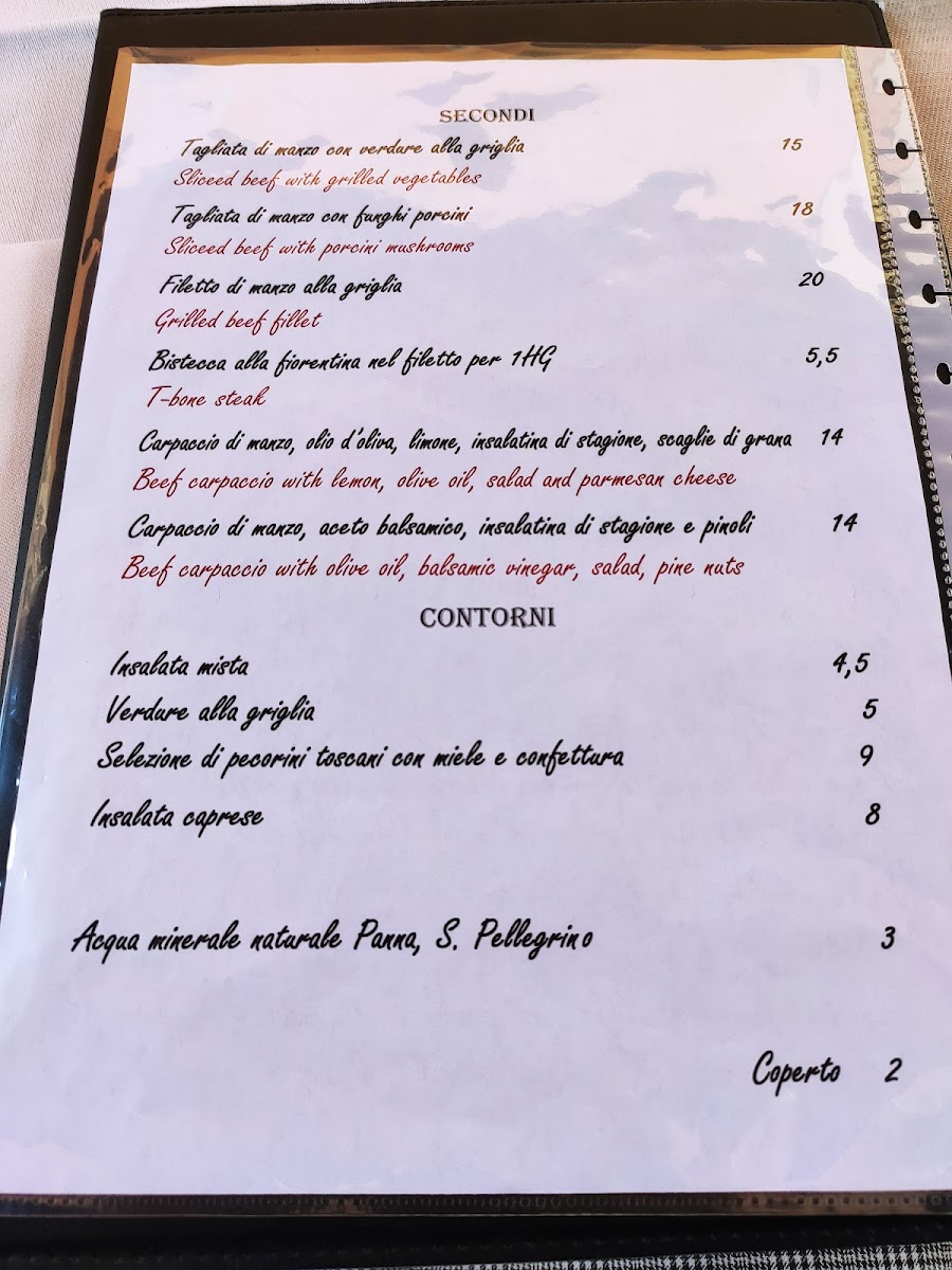 Ristorante Osteria Dei Mille Pisa Photo Menu 2