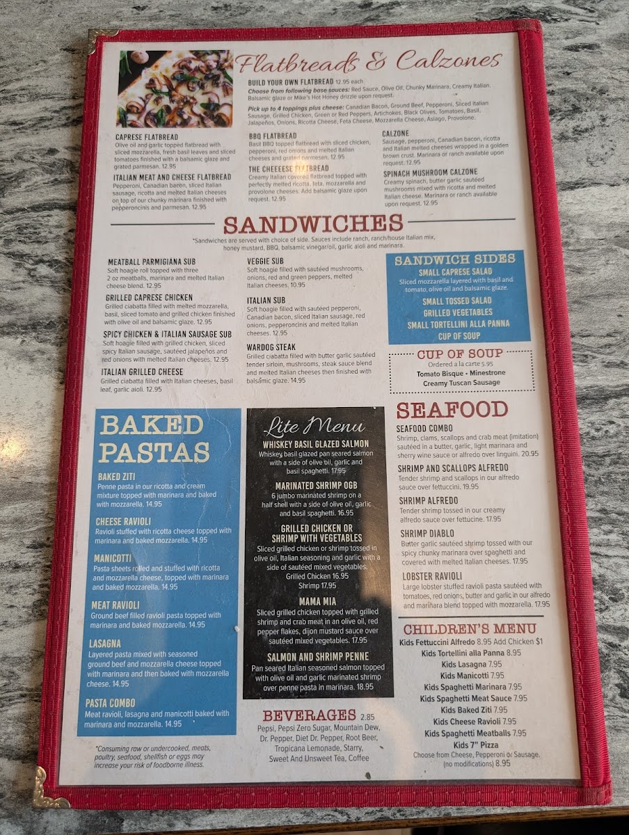 Mia Bella Italian Kitchen Photo Menu 4