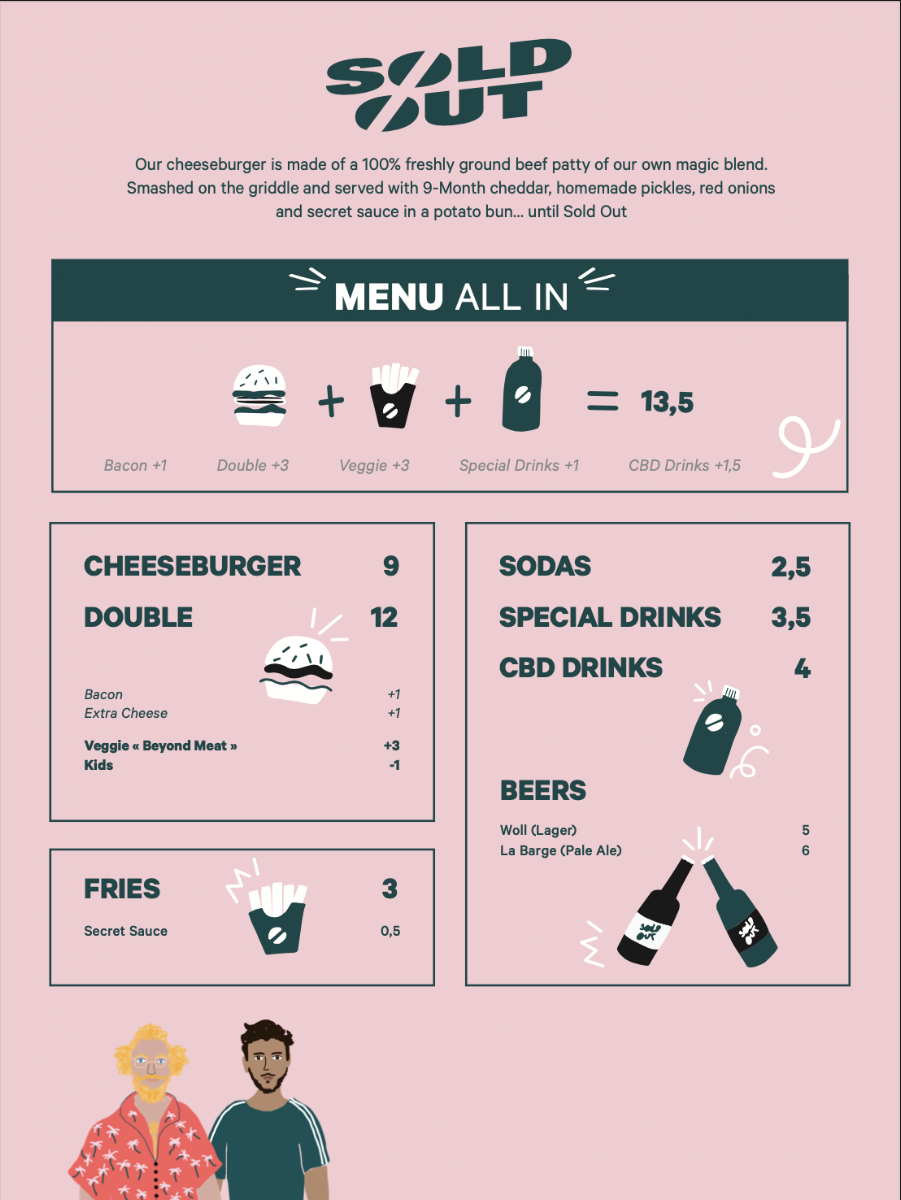 Sold Out Burger Photo Menu 1