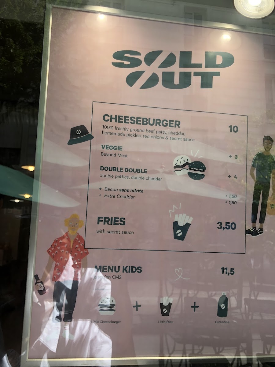 Sold Out Burger Photo Menu 10