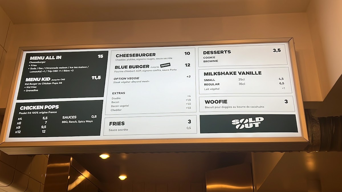 Sold Out Burger Photo Menu 4