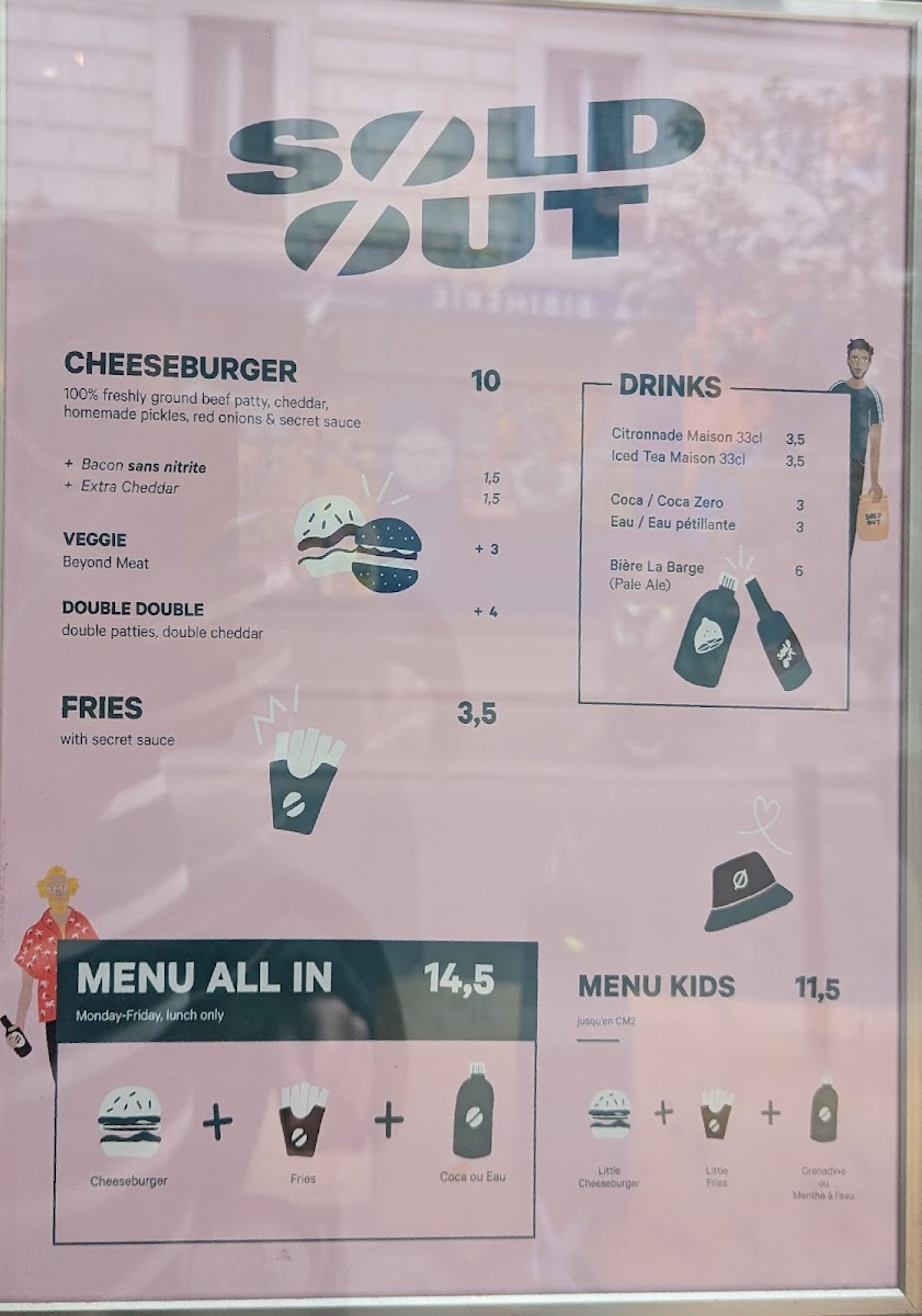 Sold Out Burger Photo Menu 6