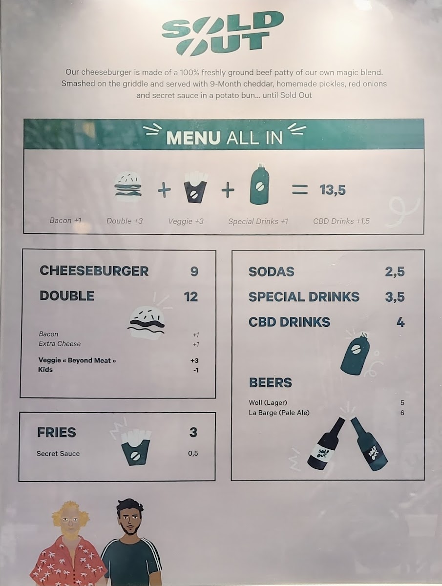 Sold Out Burger Photo Menu 8