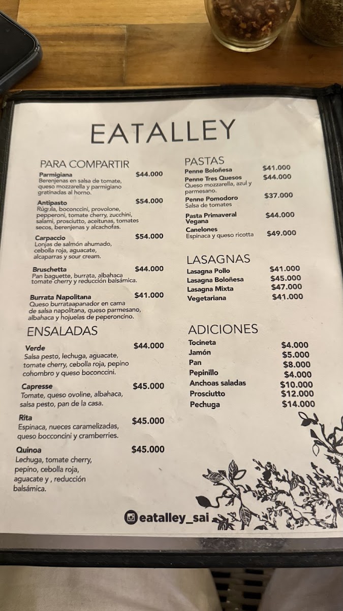 EatAlley Photo Menu 1