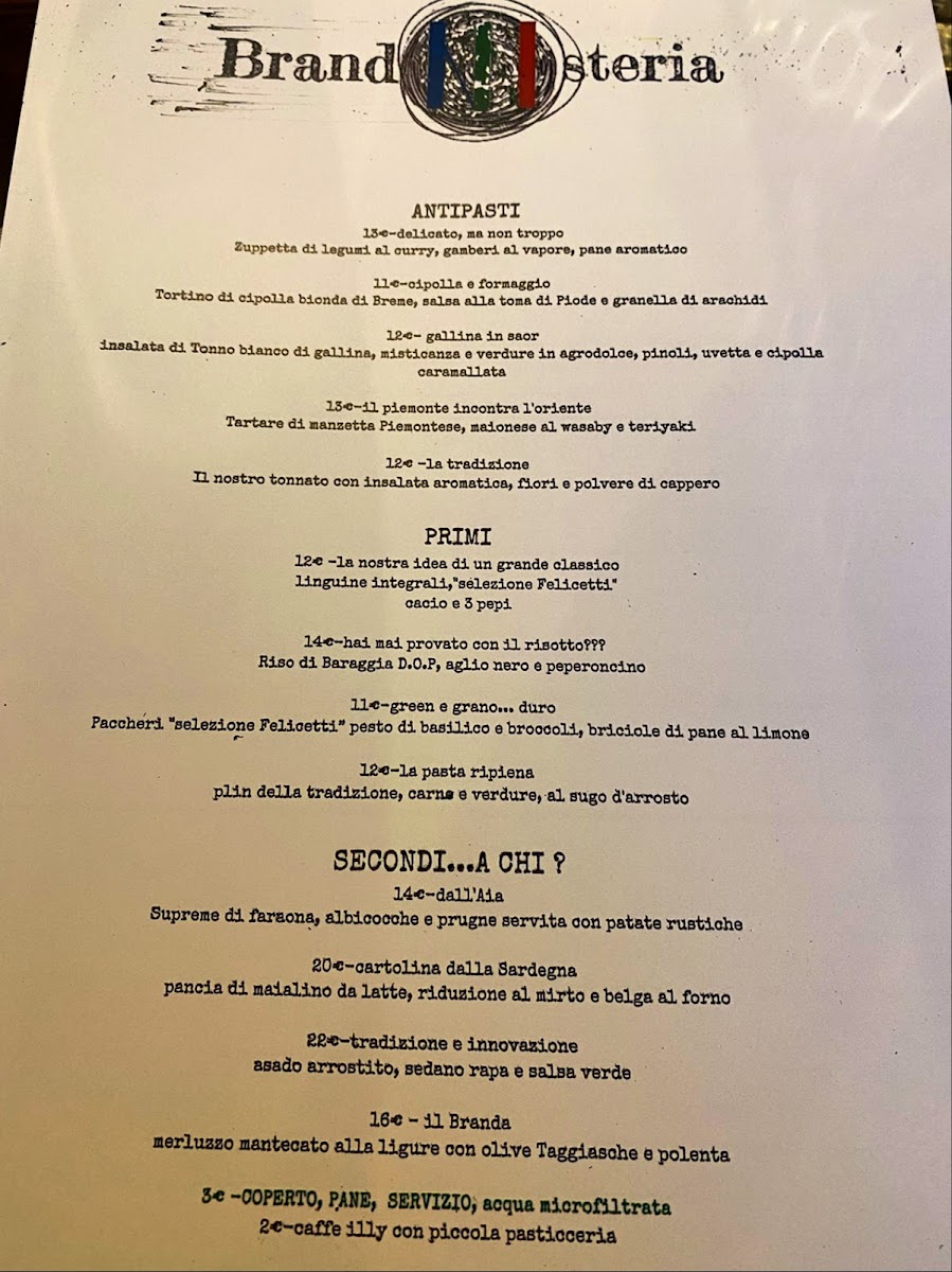 BrandOsteria Photo Menu 3