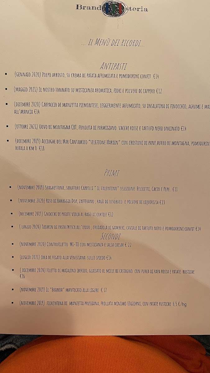 BrandOsteria Photo Menu 4
