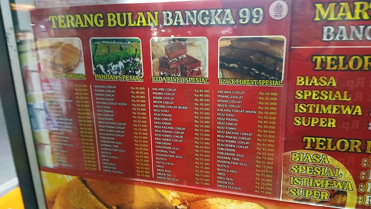 Bangka 99 Martabak & Terang Bulan Photo Menu 1
