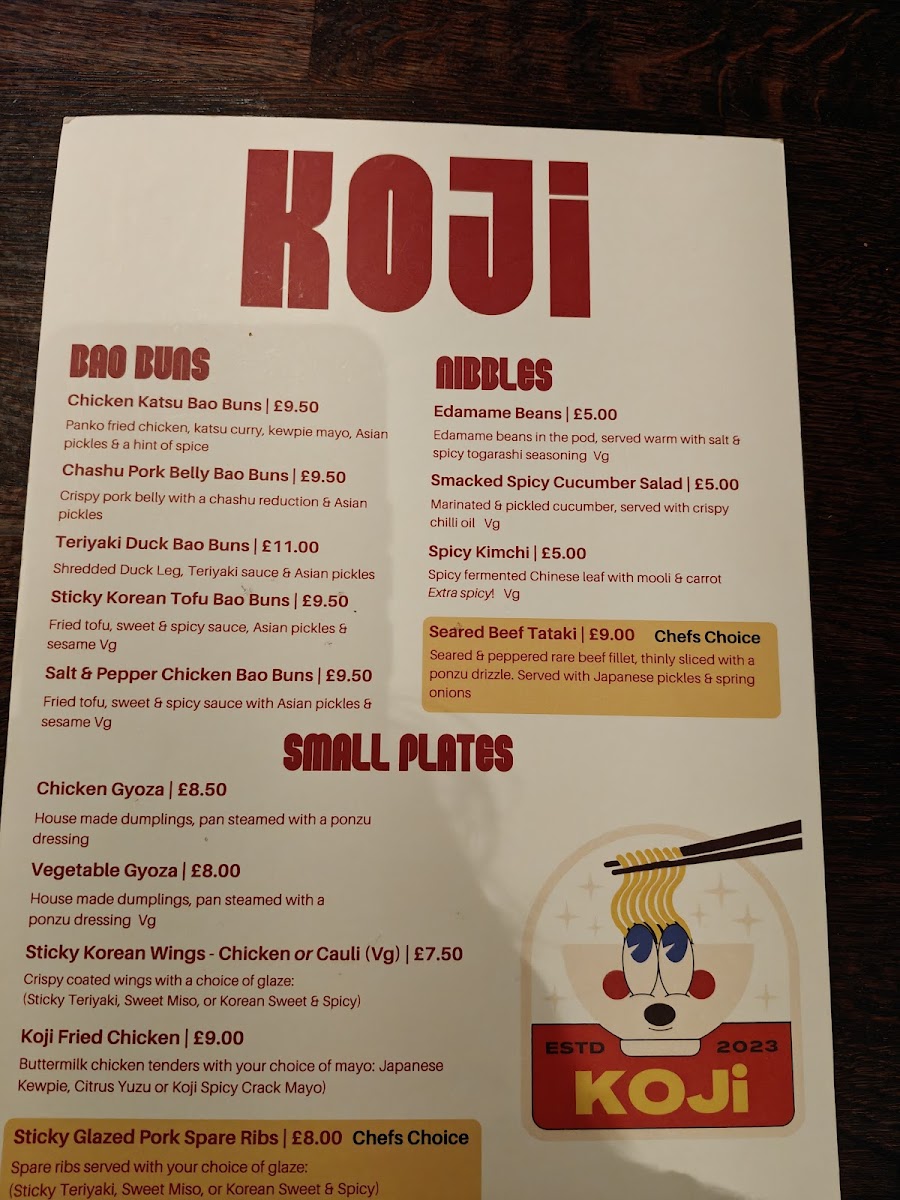 Koji Sunderland Photo Menu 2