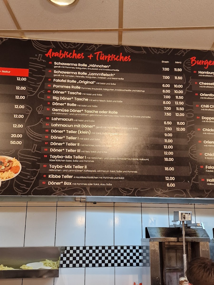 Tayba Grillhaus Braunschweig Photo Menu 1