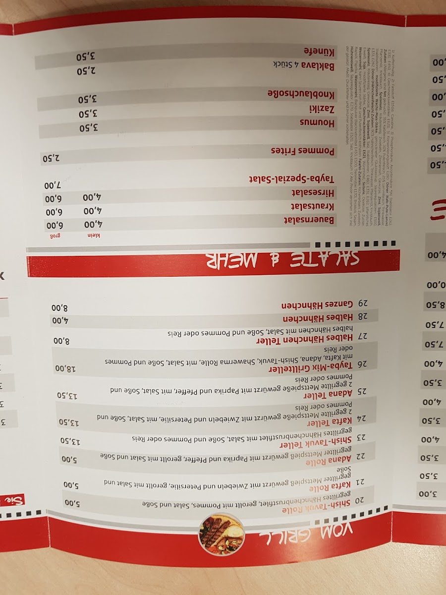 Tayba Grillhaus Braunschweig Photo Menu 2
