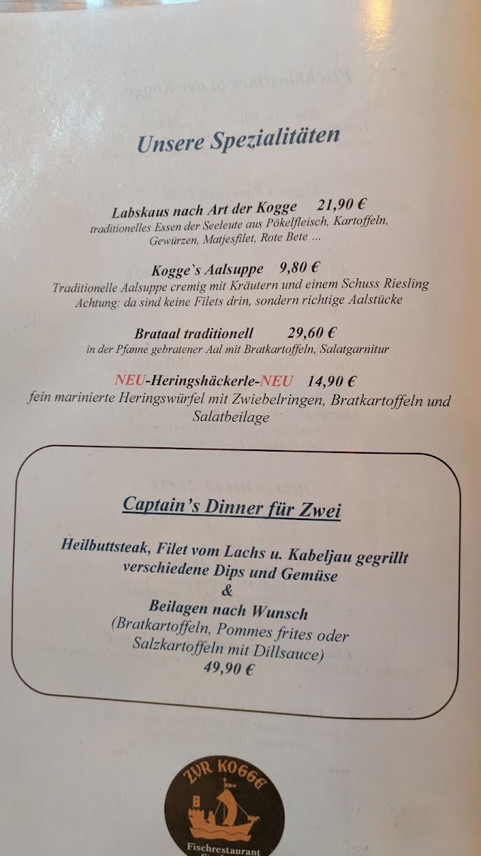 Fischrestaurant Zur Kogge Photo Menu 3