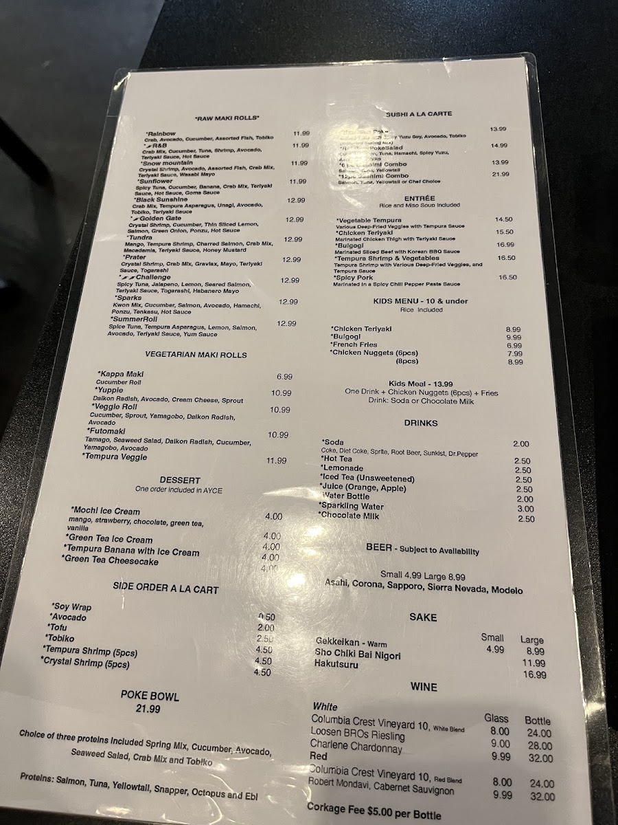 Hiroba Sushi Photo Menu 3
