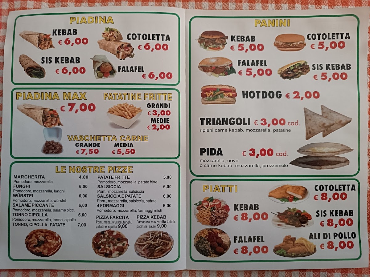 Turkish Kebab & Pizza Photo Menu 1