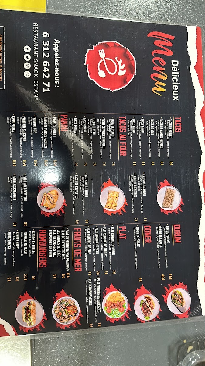RESTAURANTE HALAL SNACK L’stany Photo Menu 2